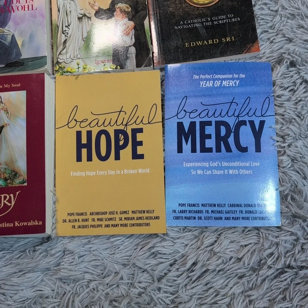 Lot of 16 Catholic Books Theology Prayer  Spirituality Diary Devotional Psalms‎